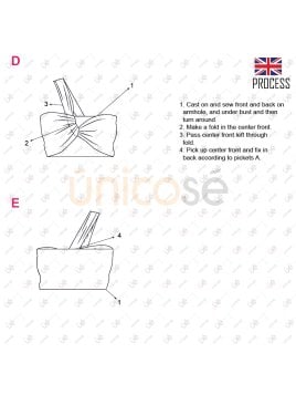MOLDE TOP ASIMETRICO MUJER 2221