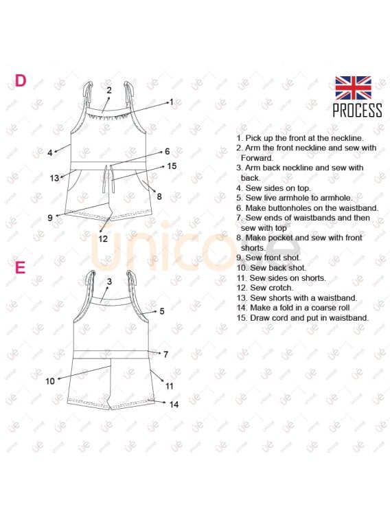 MOLDE ENTERITO CORTO NIÑA 2202