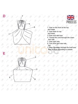 MOLDE TOP CON TORQUE MUJER 2223