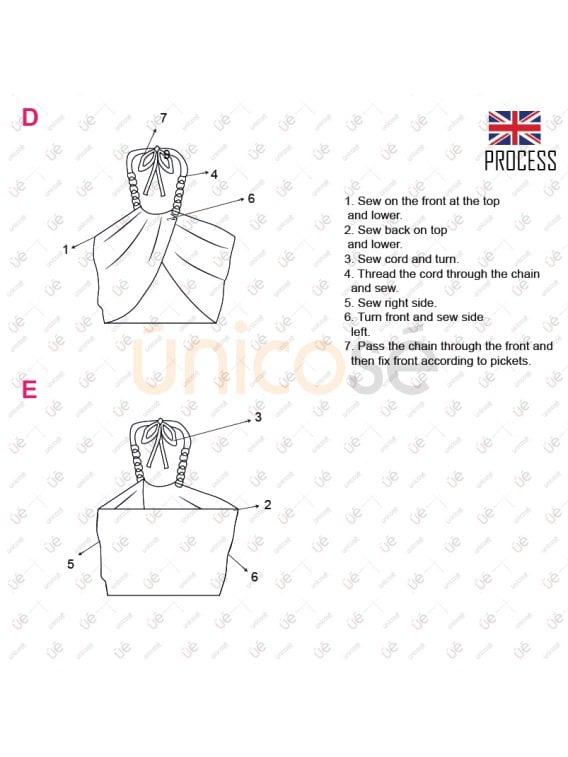 MOLDE TOP CON TORQUE MUJER 2223