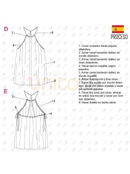MOLDE VESTIDO SOLERA MUJER 2230