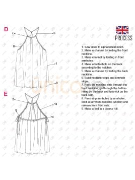 MOLDE VESTIDO SOLERA MUJER 2230