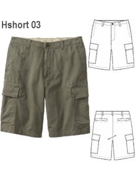 BERMUDA CARGO HOMBRE, BOLSILLOS COSTADOS