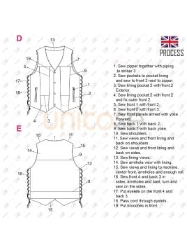 MOLDE CHAQUETA BIKER HOMBRE 2208