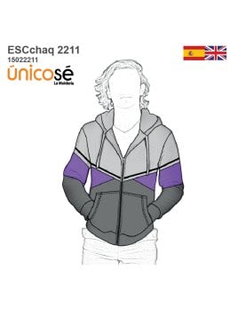 MOLDE CHAQUETA ESCOLAR CORTES 2211