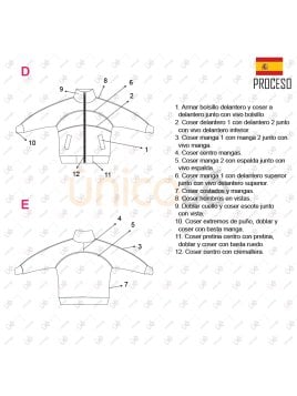 MOLDE POLERON CORTES ESCOLAR 2212