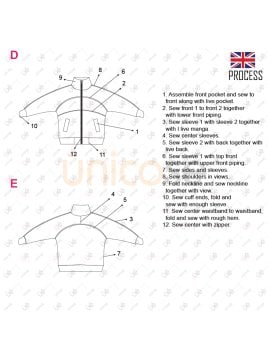 MOLDE POLERON CORTES ESCOLAR 2212