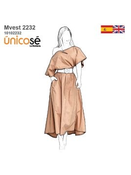 MOLDE VESTIDO SIMPLE MUJER 2232