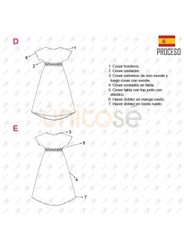 MOLDE VESTIDO SIMPLE MUJER 2232