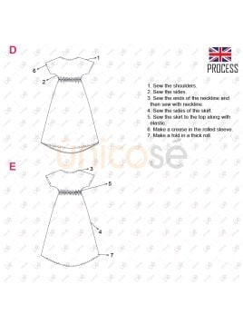 MOLDE VESTIDO SIMPLE MUJER 2232