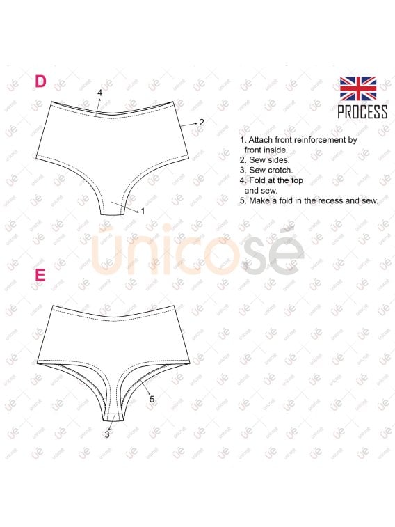 MOLDE INTERIOR CALZON ALTO MUJER 2206