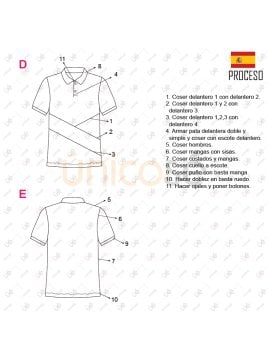 MOLDE POLERA CORTES HOMBRE INFANTIL 2002IN