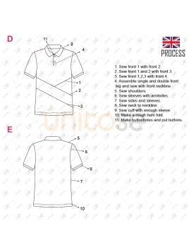 MOLDE POLERA CORTES HOMBRE INFANTIL 2002IN