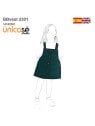 MOLDE VESTIDO JARDINERA BEBE 2301