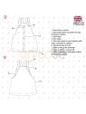 MOLDE VESTIDO JARDINERA BEBE 2301