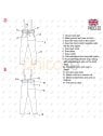 MOLDE PANTALON TIRANTES MUJER 2302