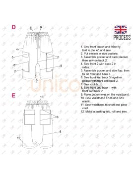 MOLDE SHORT CARGO HOMBRE 2204