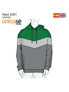 MOLDE POLERON COLOR BLOCK HOMBRE 2301