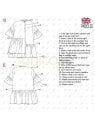 MOLDE VESTIDO CON VUELOS MUJER 2301