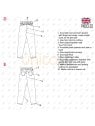 MOLDE PANTALON JEANS MOM MUJER 2301