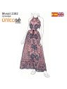 MOLDE VESTIDO LARGO MUJER 2302