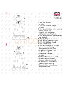 MOLDE VESTIDO LARGO MUJER 2302