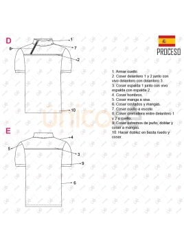 MOLDE CAMISETA TRABAJO TACTICO RT 2303