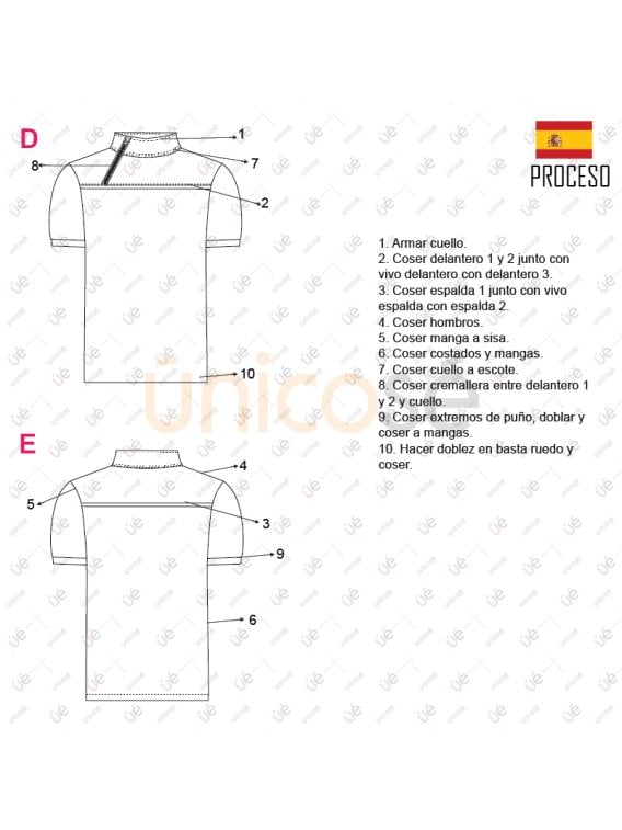 MOLDE CAMISETA TRABAJO TACTICO RT 2303