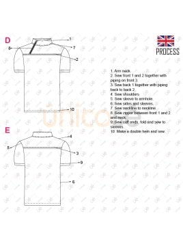 MOLDE CAMISETA TRABAJO TACTICO RT 2303