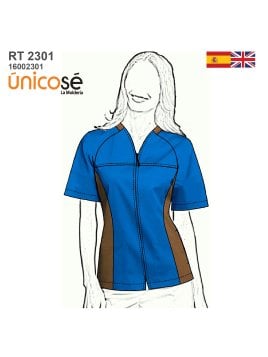 MOLDE CHAQUETA TRABAJO SANITARIA RT 2301