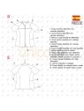 MOLDE CHAQUETA TRABAJO SANITARIA RT 2301
