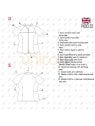 MOLDE CHAQUETA TRABAJO SANITARIA RT 2301