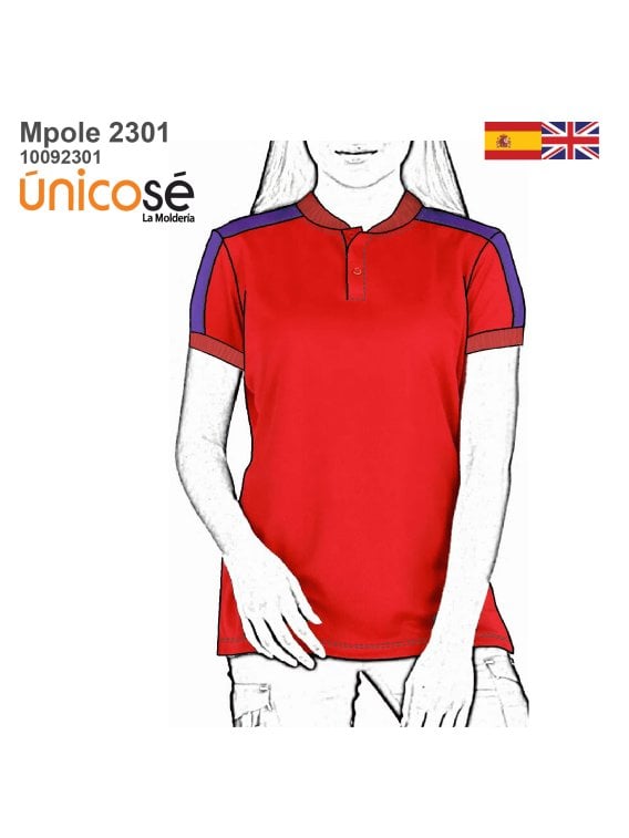 MOLDE POLERA CUELLO BOMBER MUJER 2301