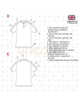 MOLDE POLERA CUELLO BOMBER MUJER 2301