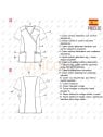 MOLDE BLUSA TRABAJO SANITARIA MUJER RT 2302