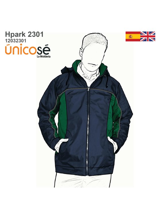 MOLDE PARKA CORTES HOMBRE 2301