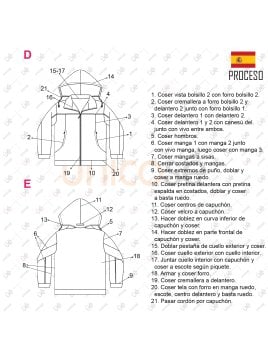 MOLDE PARKA CORTES HOMBRE 2301
