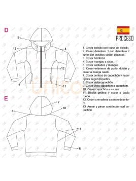 MOLDE CHAQUETA BASICA MUJER 2301