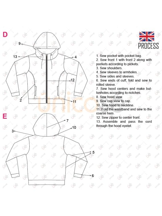 MOLDE CHAQUETA BASICA MUJER 2301