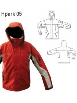 PARKA MULTICORTE HOMBRE, CAPUCHON DESMON