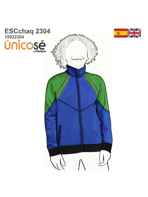 MOLDE CHAQUETA ESCOLAR CORTES 2304