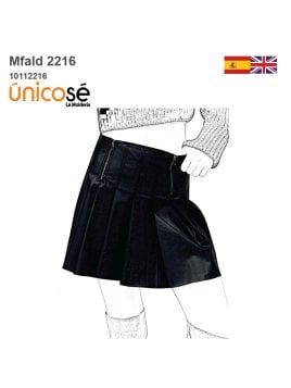 MOLDE FALDA MINI TABLAS MUJER 2216