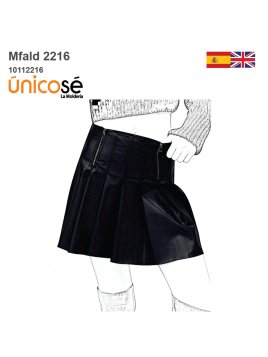 MOLDE FALDA MINI TABLAS MUJER 2216