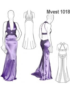 VESTIDO ESCOTE ESPALDA MUJER, ESPALDA MU