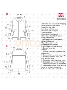MOLDE CHAQUETA CAZADORA HOMBRE 2209