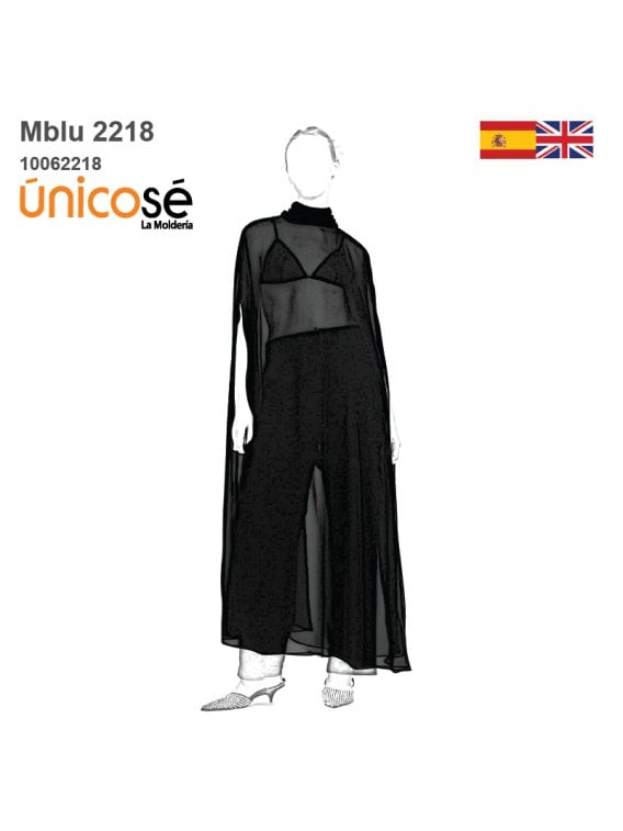 MOLDE BLUSA CAPA MUJER 2218