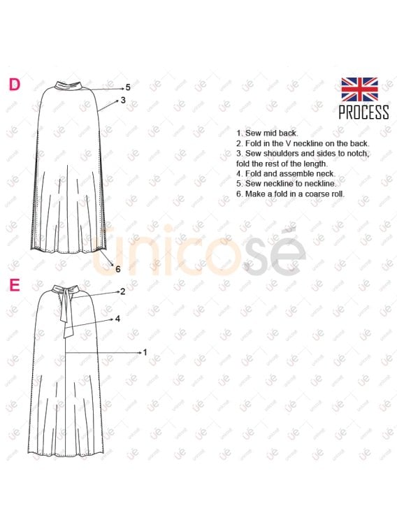 MOLDE BLUSA CAPA MUJER 2218