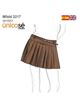 MOLDE FALDA MINI TABLAS MUJER 2217