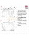 MOLDE FALDA MINI TABLAS MUJER 2217