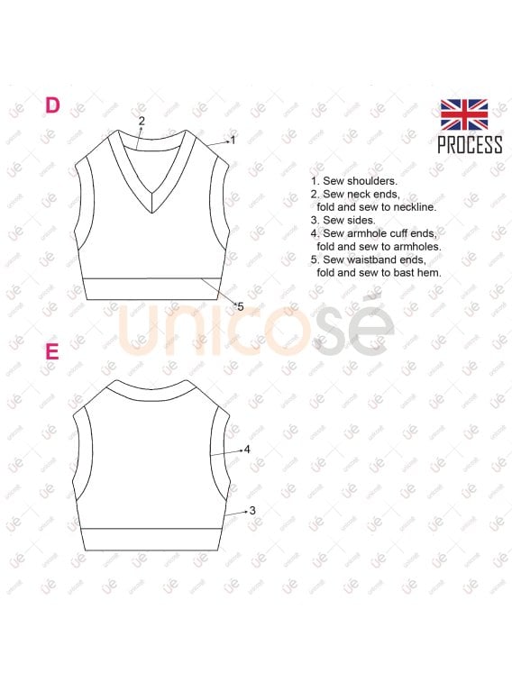 MOLDE TOP SUETER CORTO MUJER 2224